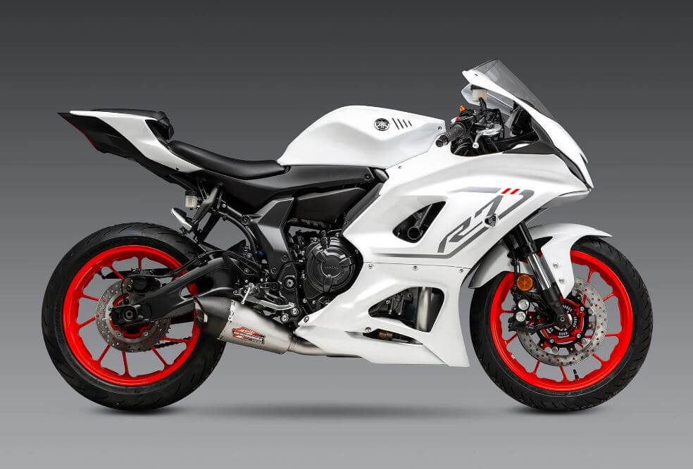 Yoshimura Race AT2 Stainless Full Exhaust 15-24 Yamaha FZ-07/MT-07, 22-25 YZF-R7