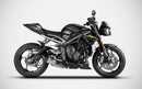 ZARD Stainless Steel Racing Slip-On Exhaust '20-'22 Triumph Street Triple 765