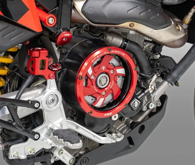 DBK Special Parts 3D-EVO Clear Clutch Cover 24-25 Ducati Hypermotard 698 Mono/RVE