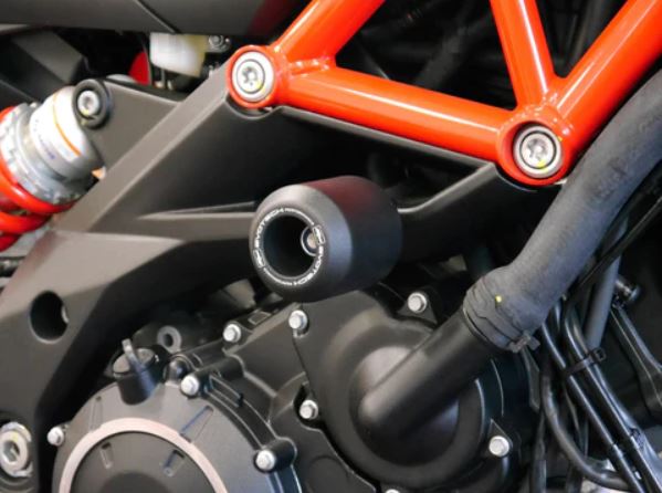 Evotech Performance Crash Protection Bobbins '07-'17 Aprilia Shiver SL 750, '08-'17 Dorsoduro 750, '18-'21 Shiver 900, '18-'21 Dorsoduro 900