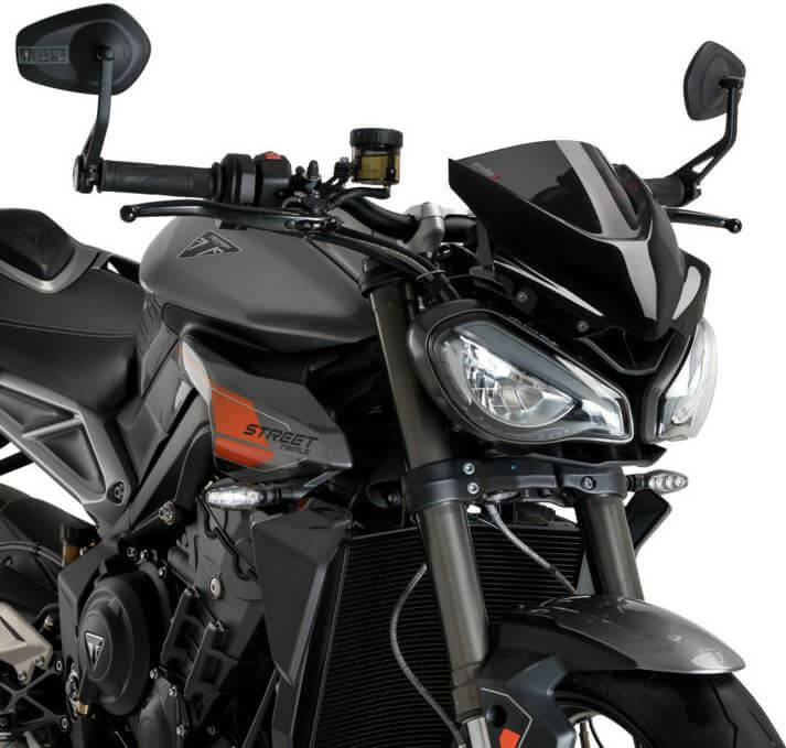 Puig New Generation Naked Windscreen '23-'24 Triumph Street Triple 765