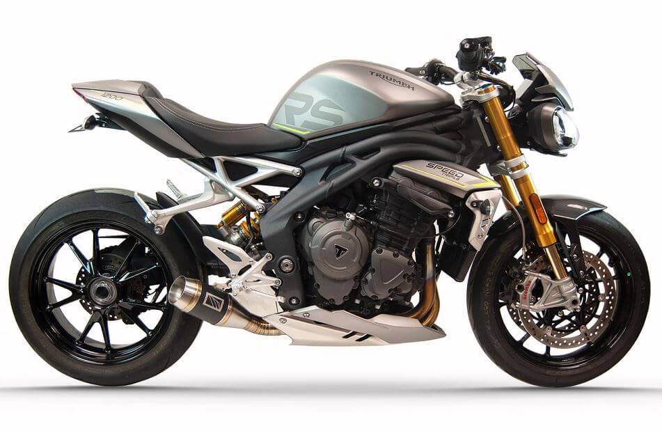 Competition Werkes GP Stainless Steel Slip-On Exhaust '21-'23 Triumph Speed Triple