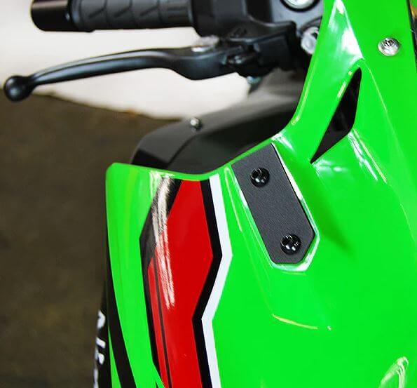 New Rage Cycles Mirror Block Off Plates '23- Kawasaki Ninja ZX-4R