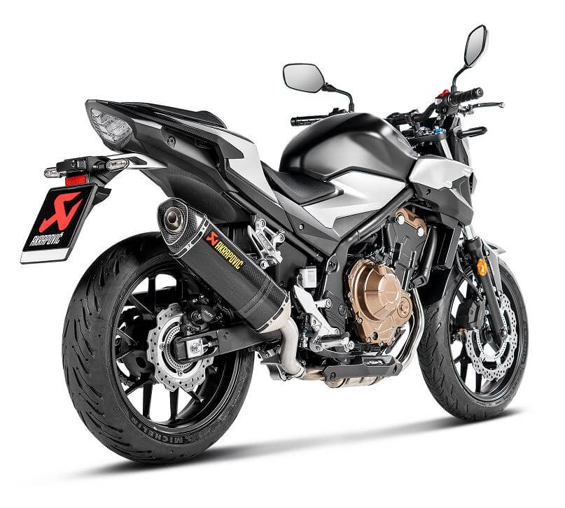 Akrapovic Slip-On Line (Carbon) EC Type Approval Exhaust '16-'20 Honda CB500F/CBR500R/CBR400R