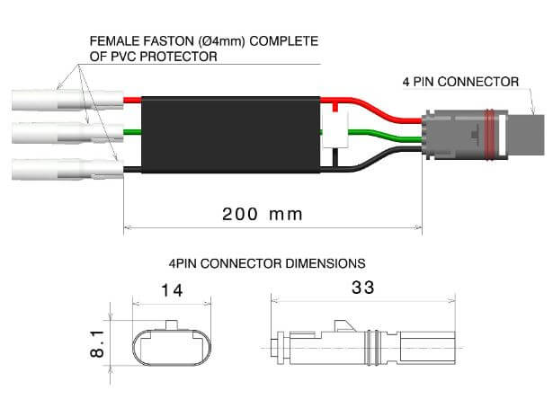 Rizoma EE213 Wiring Kit '19-'24 BMW S1000RR