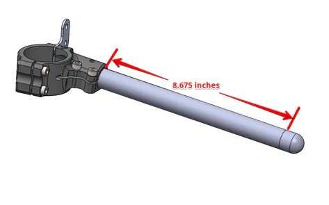 Woodcraft Zero Offset Clip-Ons 18-22 Ducati Panigale V2, V4/S/R