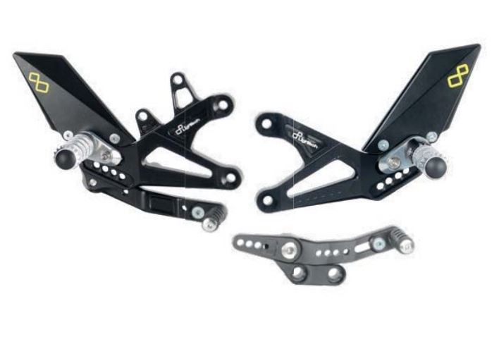 LighTech Track System Rearsets '13-'21 Triumph Daytona 675/R, '17-'22 Street Triple 765 (All)