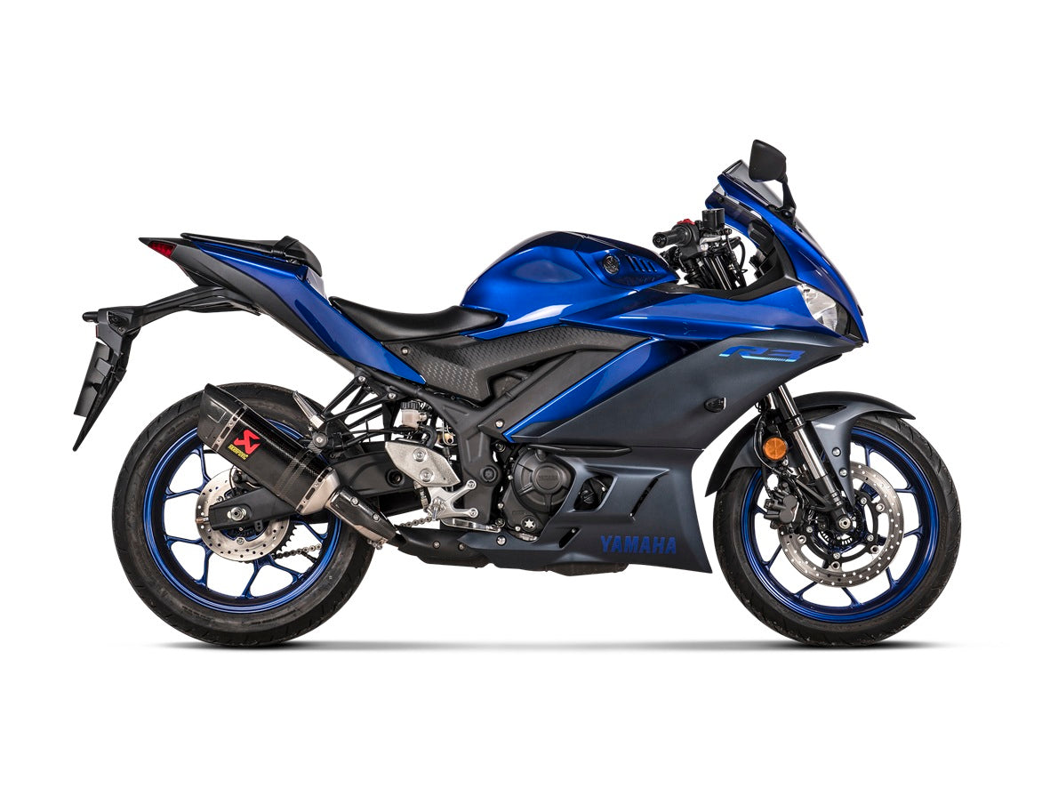 Akrapovic Slip-On Line (Carbon) Exhaust 22-25 Yamaha YZF R3/MT-03