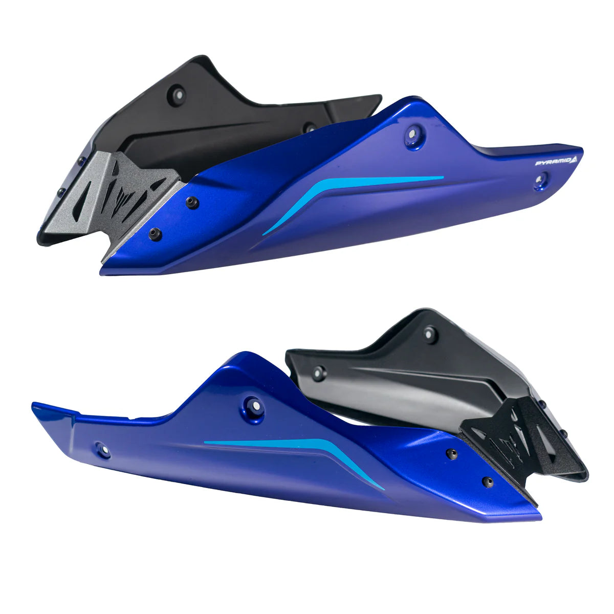 Pyramid Belly Pan 21-25 Yamaha MT-07 | Yamaha Bue | Fit OEM Exhaust Only