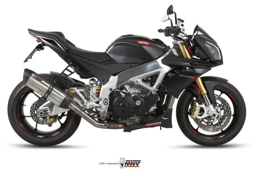 MIVV Suono Stainless Steel Slip-On Exhaust '11-'16 Aprilia RSV4/Tuono V4 APRC