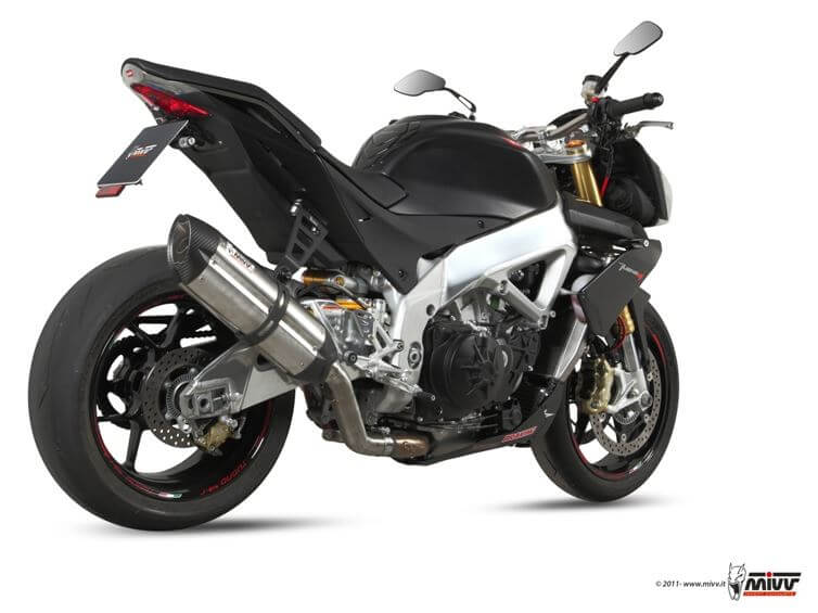 MIVV Suono Stainless Steel Slip-On Exhaust '11-'16 Aprilia RSV4/Tuono V4 APRC