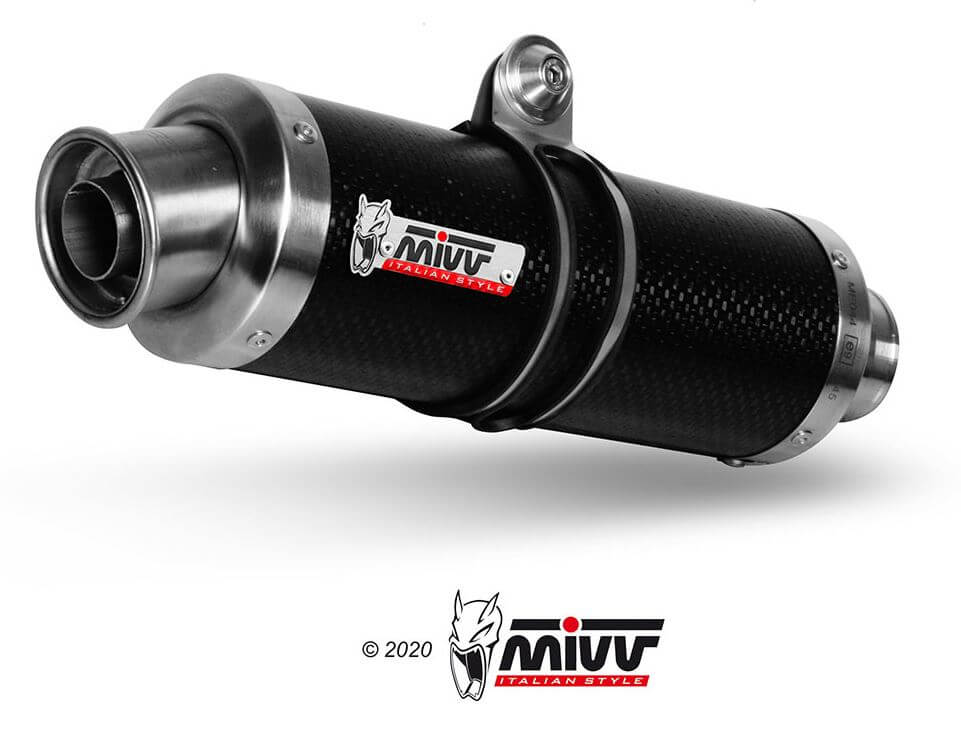 MIVV GP Carbon Slip-On Exhaust '07-'12 Triumph Street Triple 675
