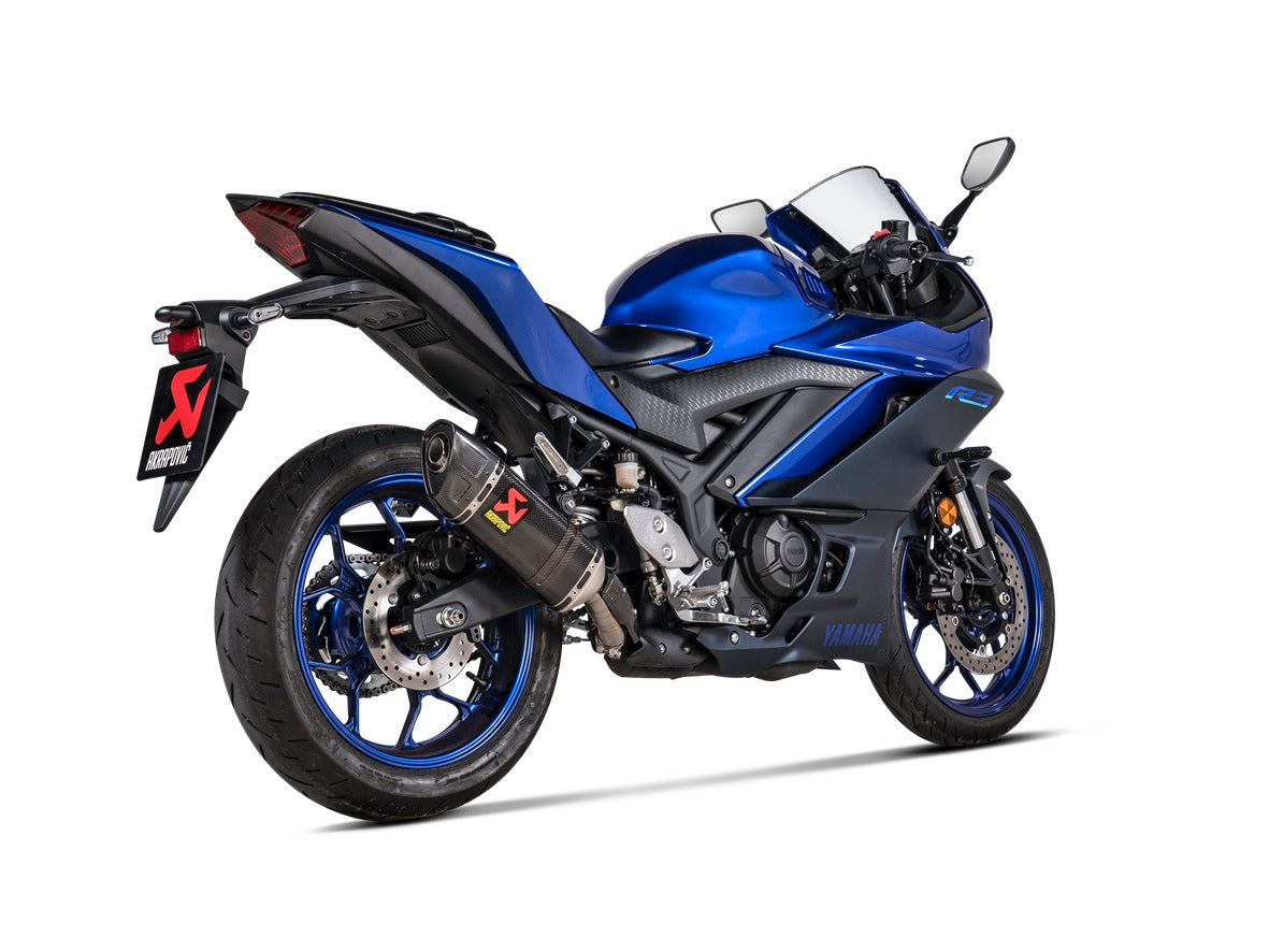 Akrapovic Slip-On Line (Carbon) Exhaust 22-25 Yamaha YZF R3/MT-03