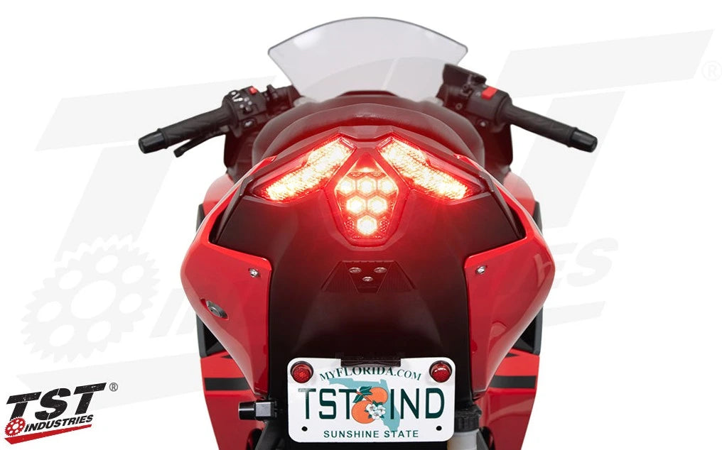 TST Programmable and Sequential LED Integrated Tail Light 24-25 Kawasaki Ninja 500/Z500