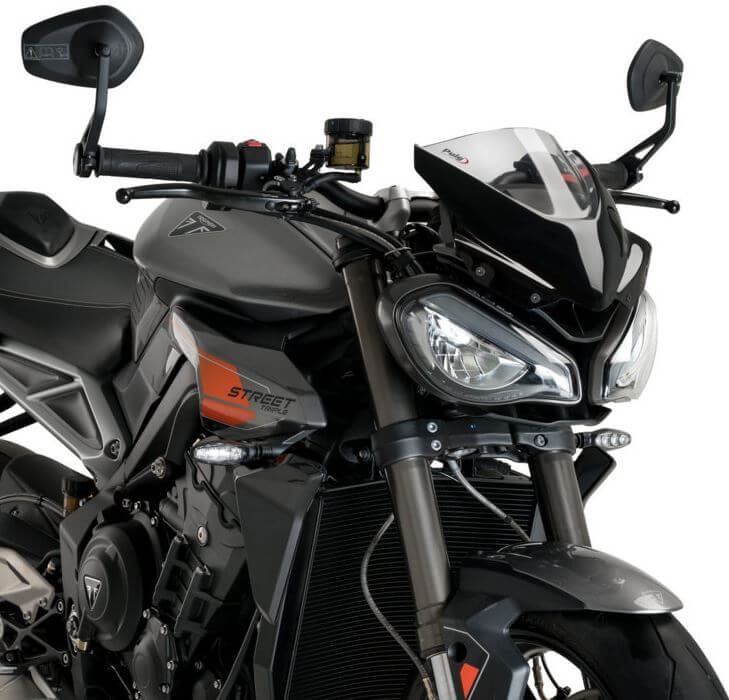 Puig New Generation Naked Windscreen '23-'24 Triumph Street Triple 765 R/RS