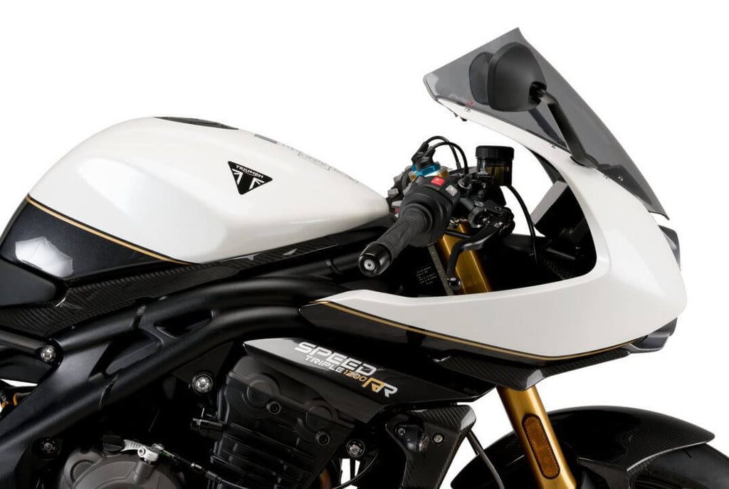 Puig R Racer R9 Windscreen Puig Racing R-Racer Windscreen '22-'23 Triumph Speed Triple 1200 RR ...