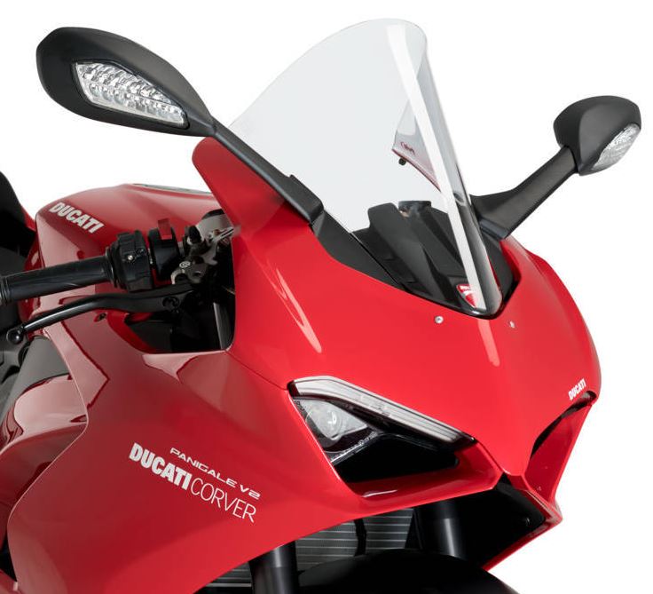 Puig R-Racer Windscreen '20-'23 Ducati Panigale V2, '18-'19 Panigale V4