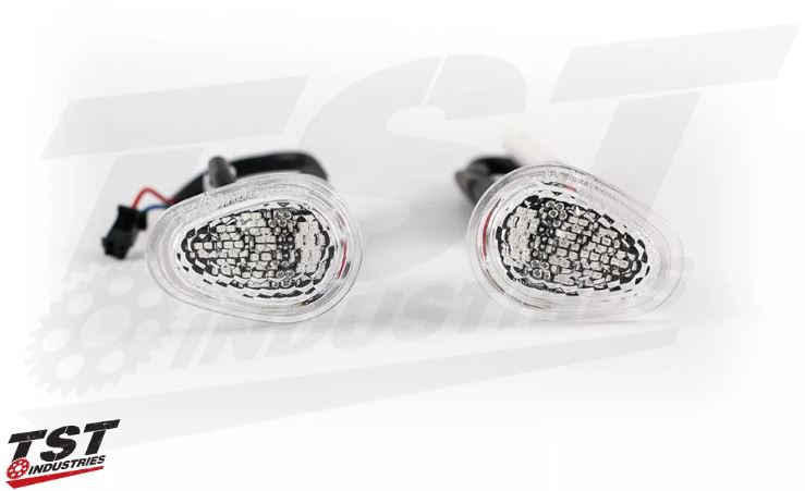 TST Industries GRT Front LED Flushmount Turn Signals 15-24 Yamaha R3