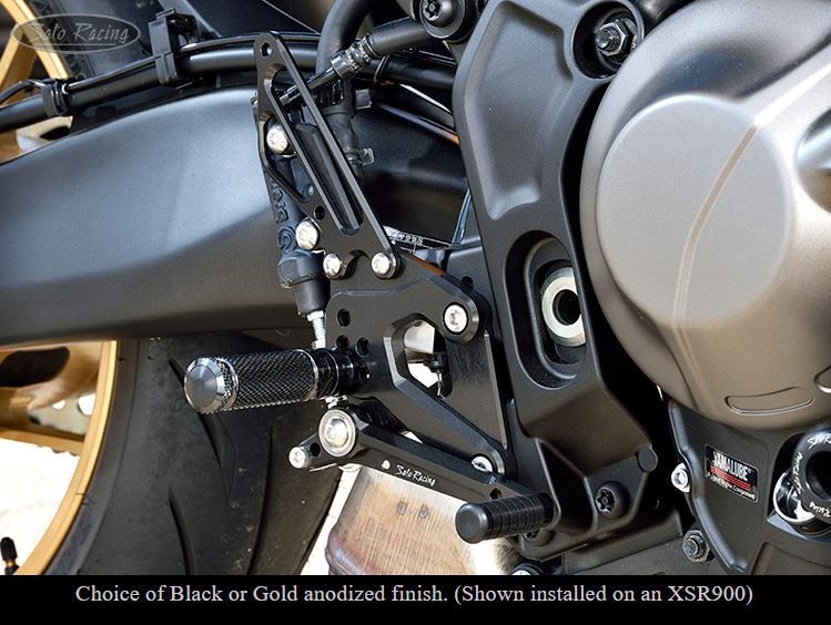 Sato Racing Rearsets 21-24 Yamaha MT-09, 22-24 XSR900 | Standard or Re