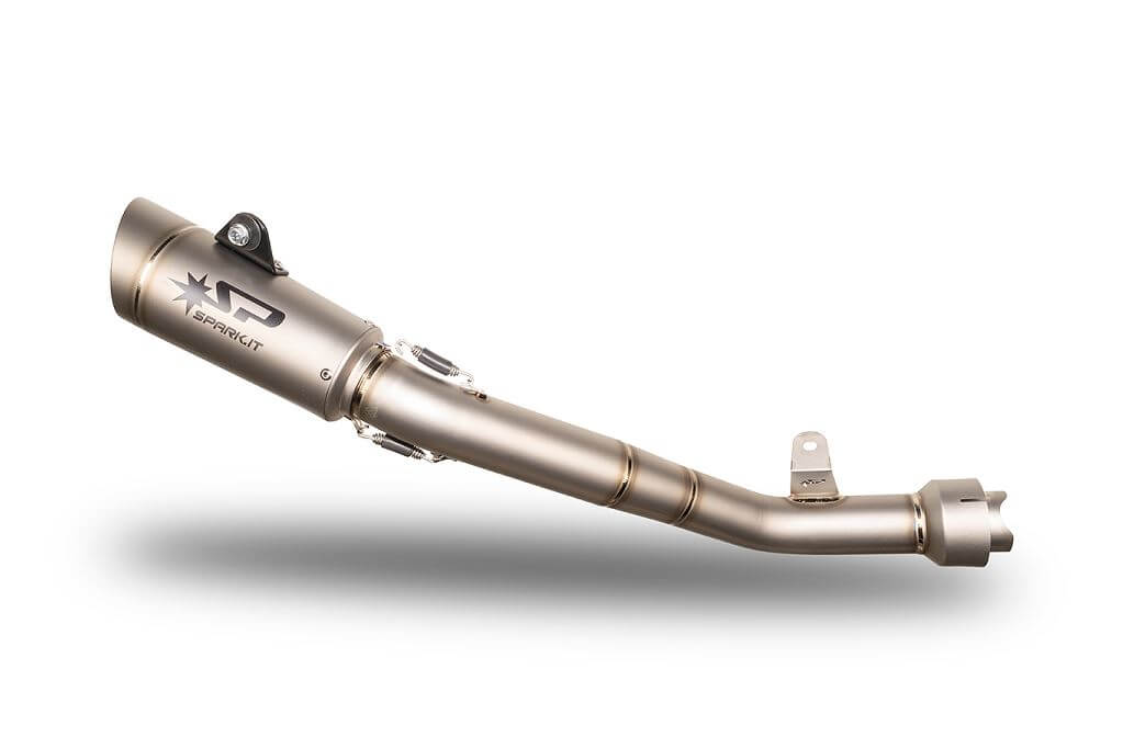 茶 ksks ksks Spark Konix Titanium Semi-Full Exhaust '21-'23 Kawasaki ZX