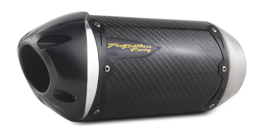 Two Brothers S1R Carbon Slip-On Exhaust '06-'11 Kawasaki Ninja 650R / ER6n