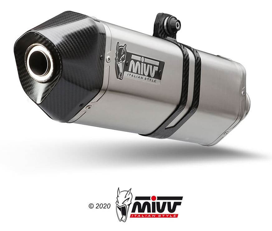 MIVV Speed Edge Stainless Steel Slip-On Exhaust '11-'15 Triumph Speed Triple 1050 R/S/RS