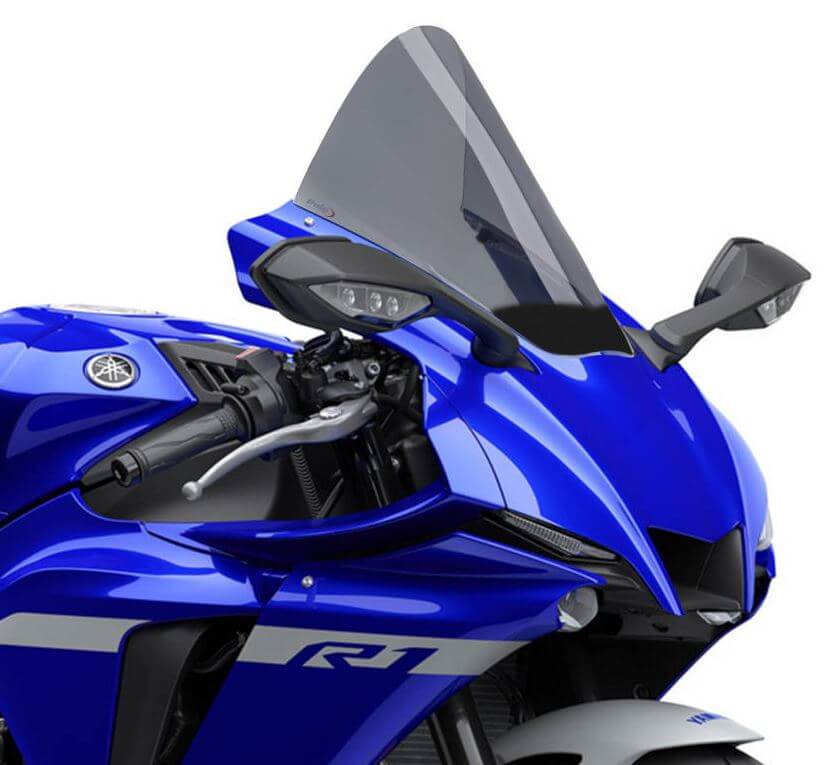 PUIG R-RACER スクリーン ダークスモーク YZF-R1 20-25 Buy Puig R-Racer Windscreen 20-25 Yamaha YZF R1/R1M