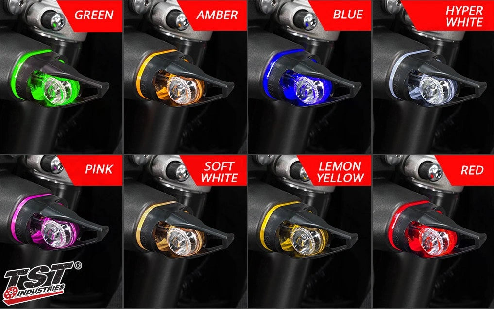 TST Industries MECH-GTR Front LED Turn Signals 2025+ Yamaha R3