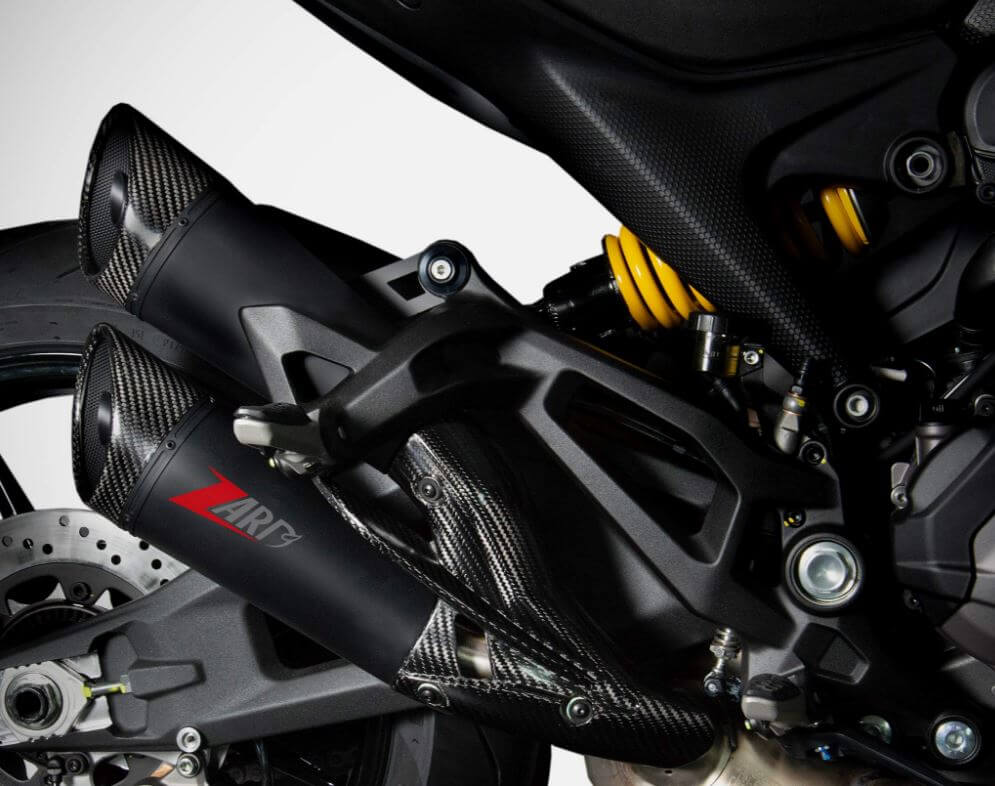 Zard Stainless Black Slip-On Exhaust '21-'23 Ducati Monster 937/937+
