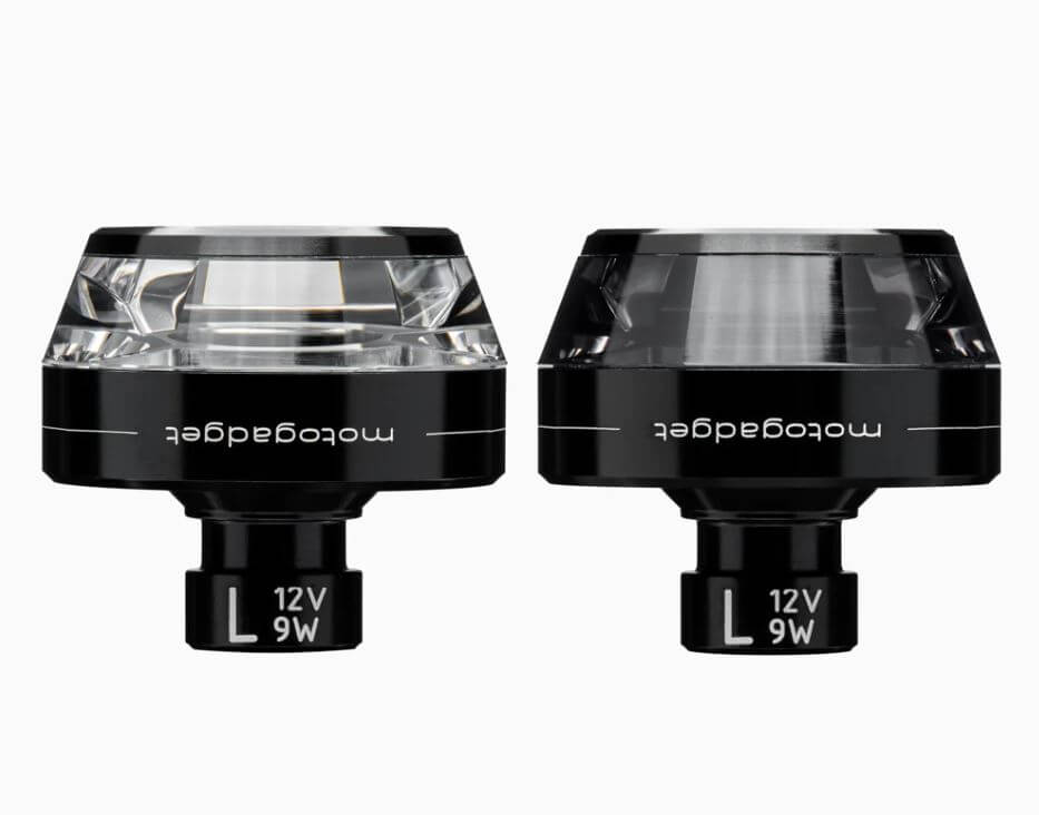 Motogadget m-Blaze Disc Dark - Bar End LED Turn Signal (Each)