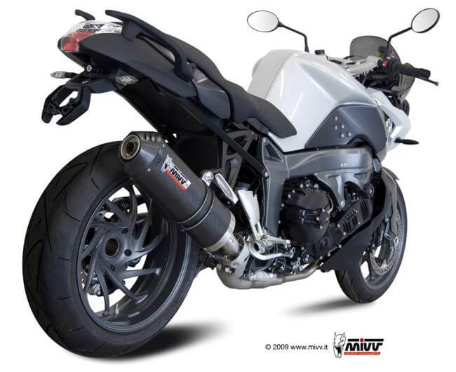 MIVV Oval Carbon Slip-On Exhaust '09-'16 BMW K 1300 R/S