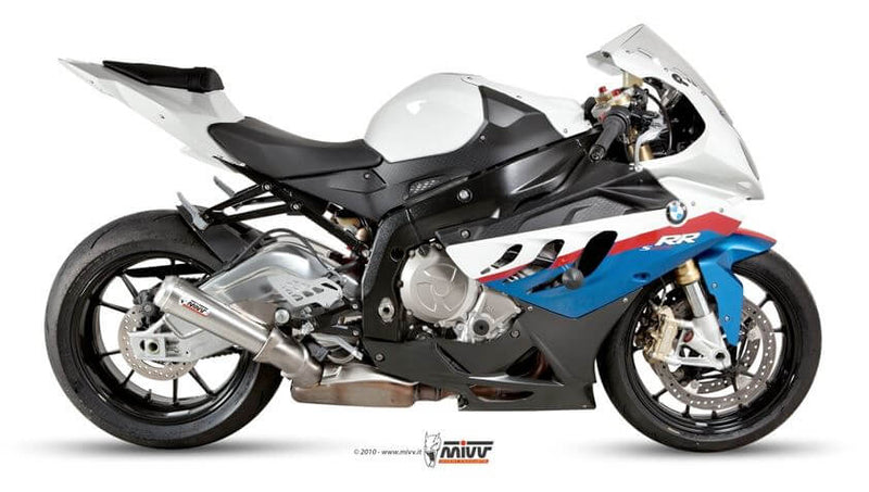 MIVV X-Cone Plus Stainless Steel Slip-On Exhaust '10-'14 BMW S 1000 RR