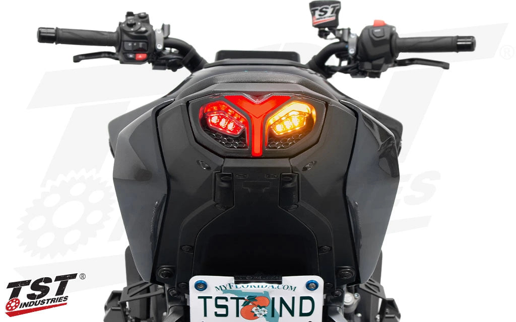 TST Industries Programmable + Sequential LED Integrated Tail Light 24-25 Yamaha MT-09 - Motostarz USA
