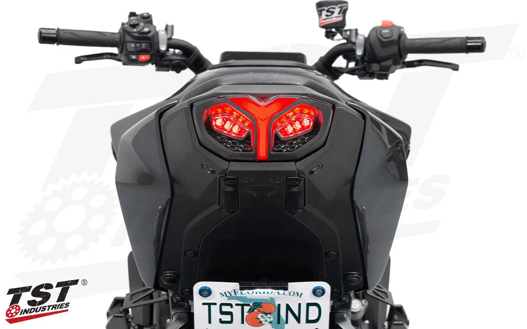 TST Industries Programmable + Sequential LED Integrated Tail Light 24-25 Yamaha MT-09 - Motostarz USA