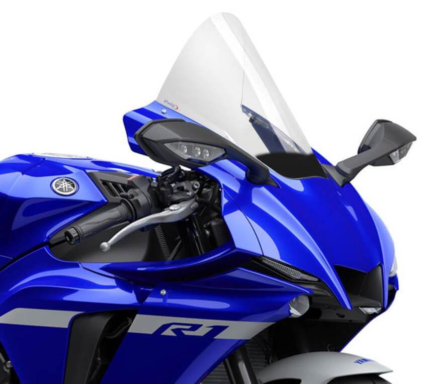 Puig プーチ　レーシングスクリーン　YAMAHA YZF-R1M Buy Puig R-Racer Windscreen 20-25 Yamaha YZF R1/R1M