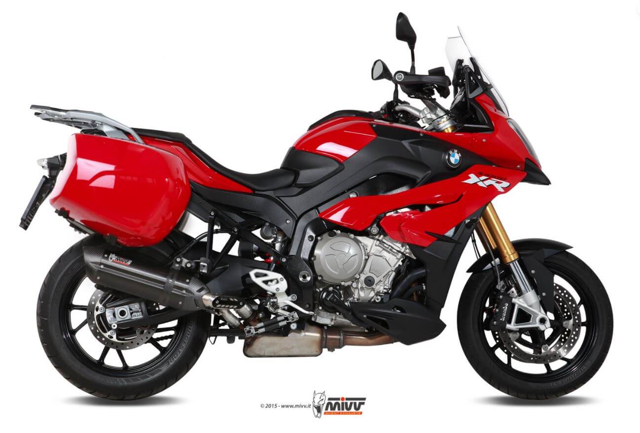 MIVV Suono Black Stainless Steel Slip-On Exhaust '15-'19 BMW S 1000 XR