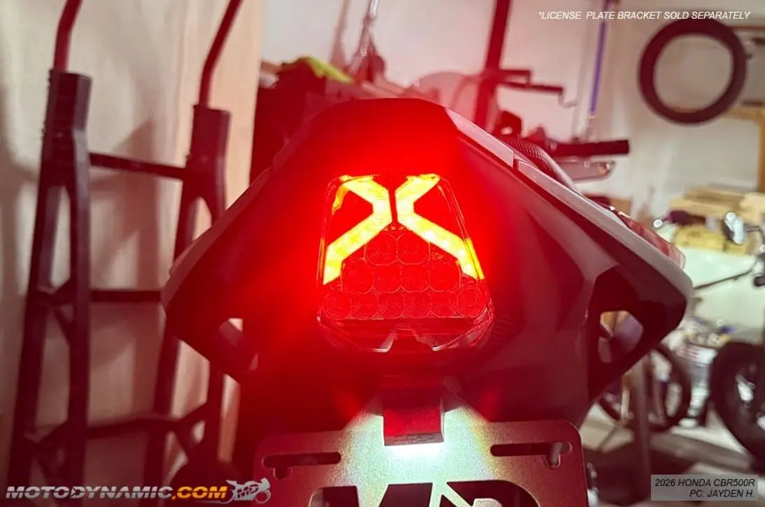 Motodynamic Sequential LED Tail Light 24-26 Honda CBR500R / CB500F | Smoke