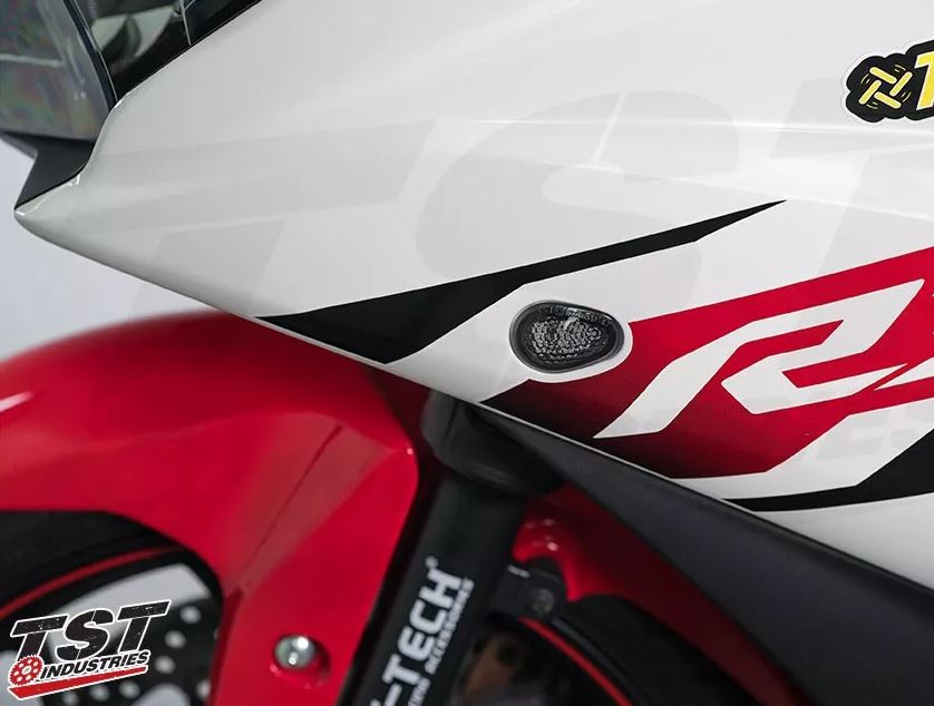 TST Industries GRT Front LED Flushmount Turn Signals 15-24 Yamaha R3