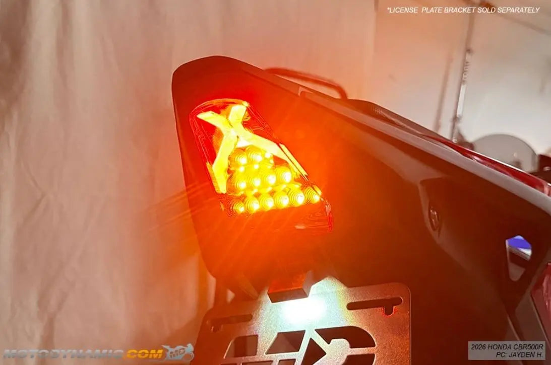 Motodynamic Sequential LED Tail Light 24-26 Honda CBR500R / CB500F | Smoke