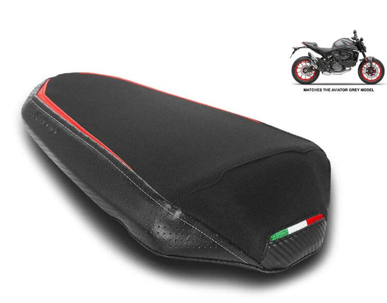LuiMoto Veloce Passenger Seat Cover '21-'23 Ducati Monster 937/950