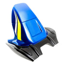 Pyramid Rear Tire Hugger '17-'23 Suzuki GSX-R 1000 | Triton Blue w/ Yellow & White Stripes