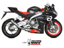 MIVV X-M1 Titanium Stainless Steel Full System Exhaust '21-'23 Aprilia Tuono 660