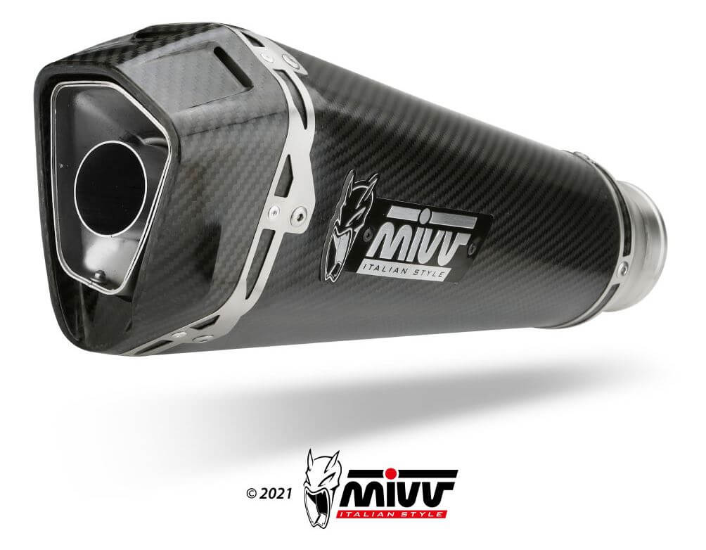 MIVV Delta Race Carbon Slip-On Exhaust '19-'23 BMW S 1000 RR