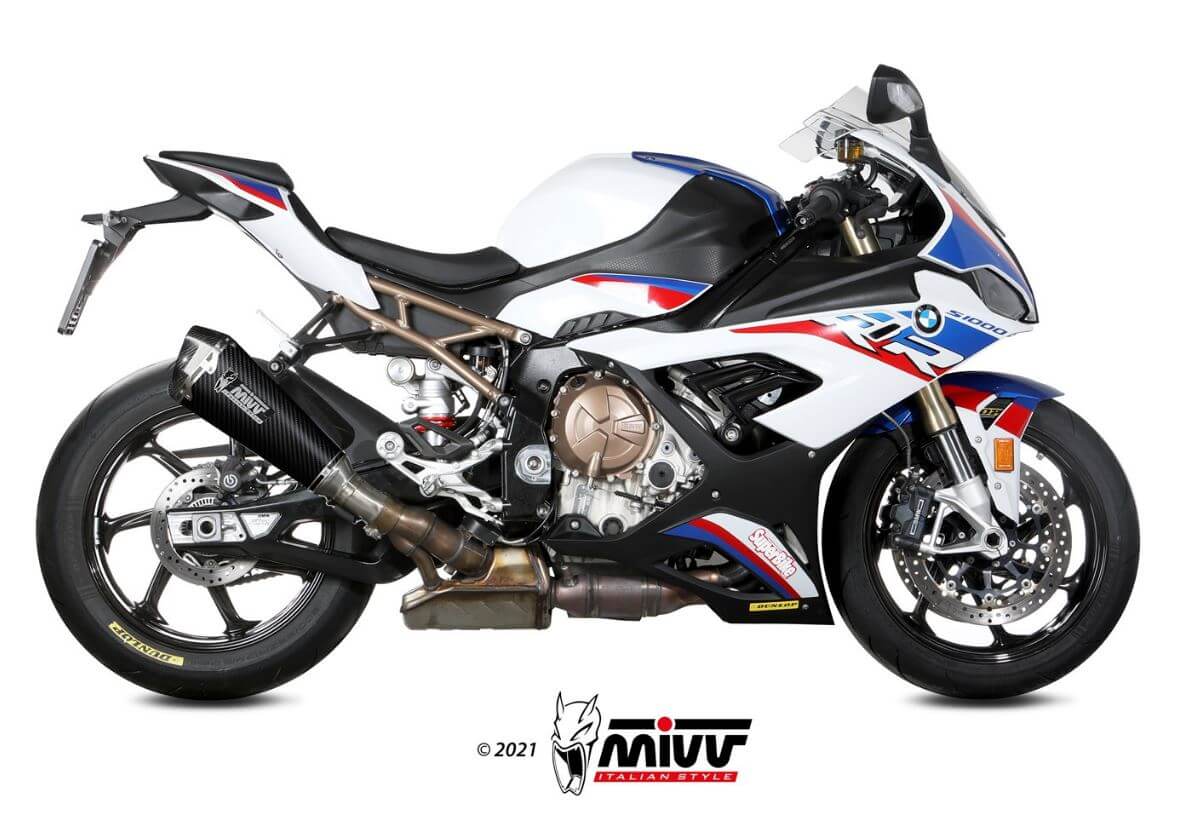 MIVV Delta Race Carbon Slip-On Exhaust '19-'23 BMW S 1000 RR
