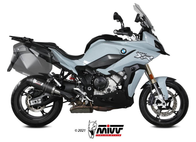 MIVV Oval Carbon Slip-On Exhaust '20-'23 BMW S 1000 XR