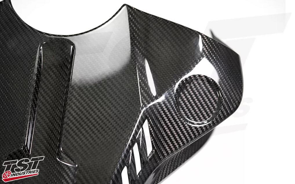 TST Carbon Fiber Tank Cover '15+ Yamaha R1