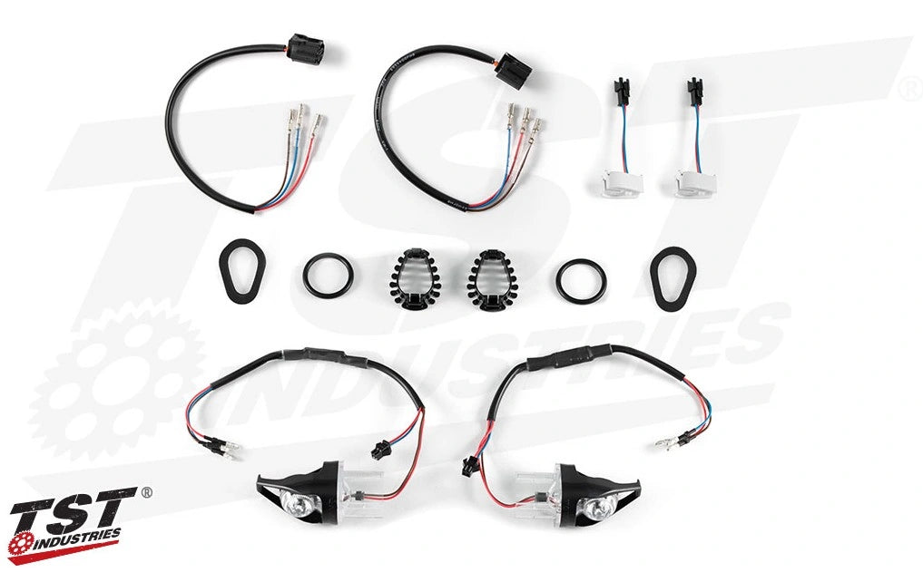 TST Industries MECH-GTR Front LED Turn Signals 2025+ Yamaha R3