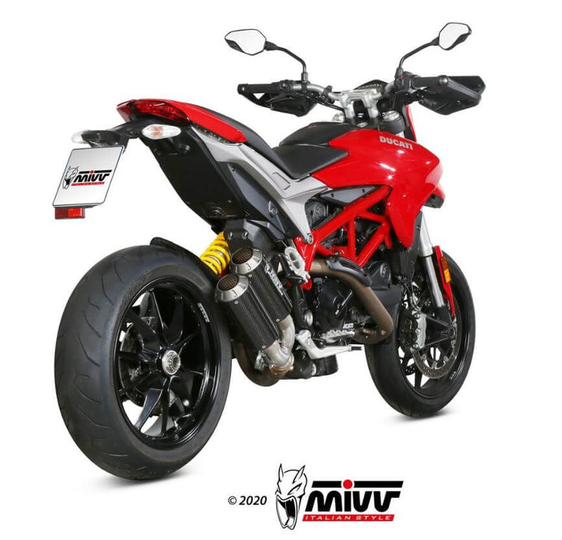 MIVV MK3 Carbon Slip-On Exhaust '16-'18 Ducati Hypermotard 939