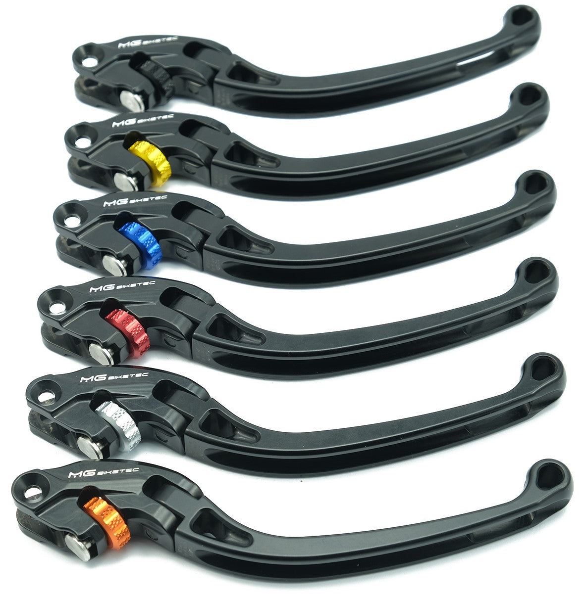 MG BikeTec ClubSport Long Brake & Clutch Levers - Yamaha MT-07/FZ-07/FZ6/FZ6R/FZ8/FZ-09/MT-09/FJ-09/XSR700/XSR900