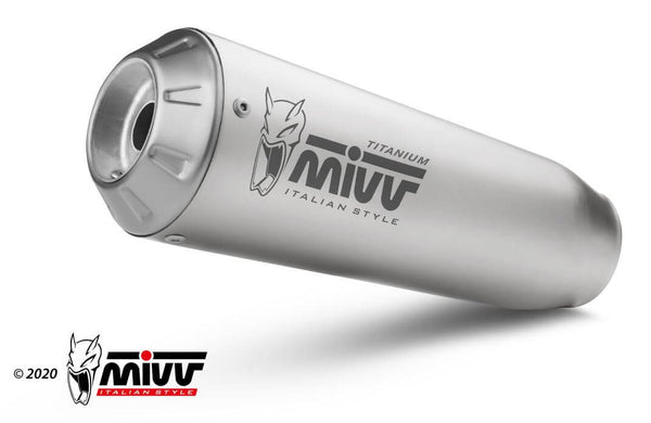 MIVV X-M1 Titanium Slip-On Exhaust '19-'23 Ducati Hypermotard 950/SP/RVE